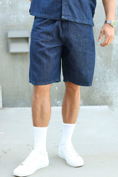 Solid Tommy Rogue Shorts Middle Blue Denim