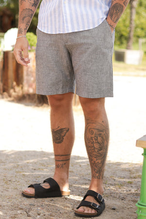 Selected Regular Brody Linen Shorts Sky Captain