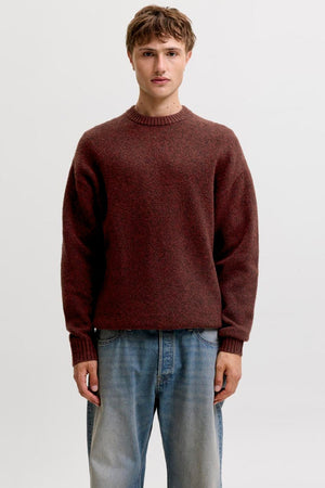 Jack & Jones Soho Ollie Knit Crew Neck SN Fired Brick