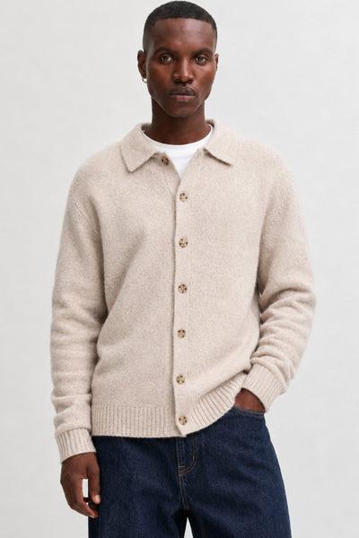 Jack & Jones Soho Ollie Knit Polo Cardigan Atmosphere