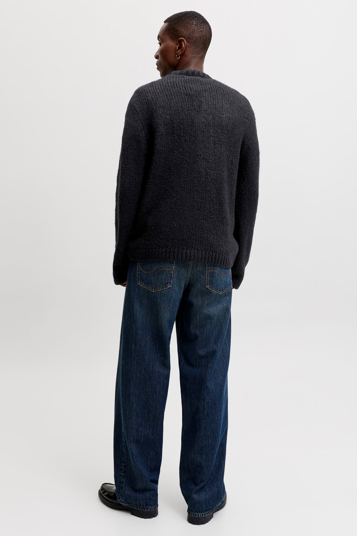 Jack & Jones Salamanco Knit Crew Neck Black