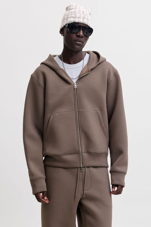 Jack & Jones Legacy Sweat Scuba Zip Hood Falcon