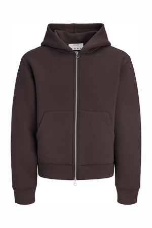 Jack & Jones Legacy Sweat Scuba Zip Hoodie Chocolate Torte