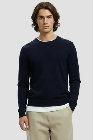 Selected Berg Tröja Navy Blazer