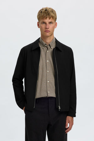 Selected Finn Zip Jacket Black