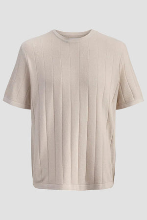 Jack & Jones Bradley Knit Tee SS Moonbeam