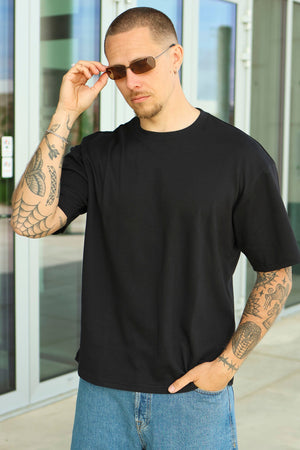 Only & Sons Caspian Airflex Boxy SS Tee Black