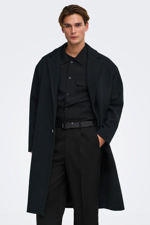Only & Sons Stanley Coat Black