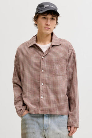 Jack & Jones Joraustin Clean Check Shirt Nutmeg