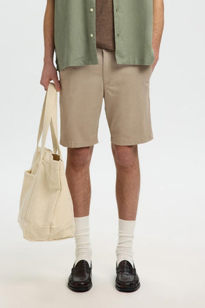 Selected Fave Slim-Miles Flex Shorts Noos Greige