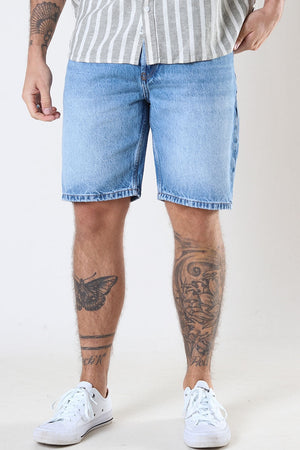ONLY & SONS Edge Denim Shorts  Light Blue Denim