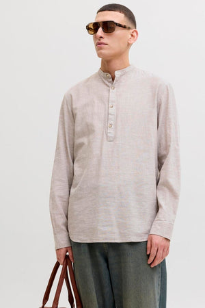 Jack & Jones Summer Linen Blend Tunic Shirt LS String