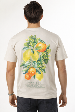 Only & Sons Fred Life Rlx SS Print Tee Silver Lining