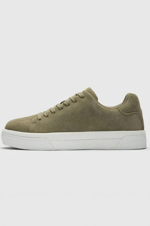 Selected David Chunky Suede Sneaker 2.0 Deep Lichen Green