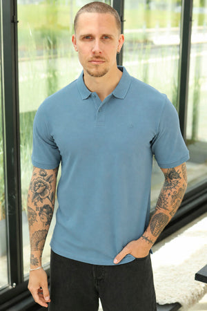 Jack & Jones Basic Polo SS Noos Blå Mirage