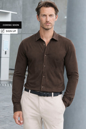 Only & Sons Miles Ls Stretch Shirt Coffee Bean