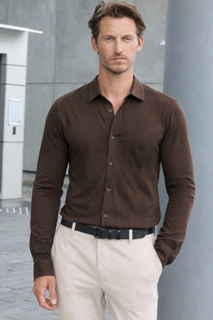 Only & Sons Miles LS Stretch Shirt Coffee Bean