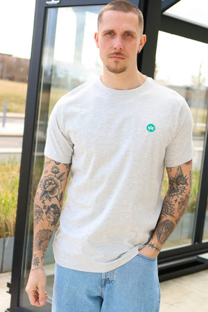 Kronstadt Timmi Organic/Recycled t-shirt Lt Grey Mix