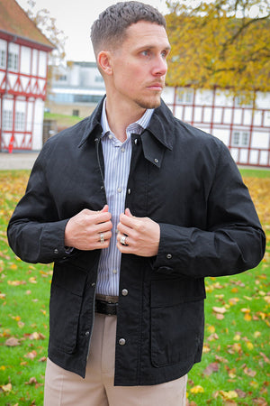 Jack & Jones Clint Waxed Jacket Black