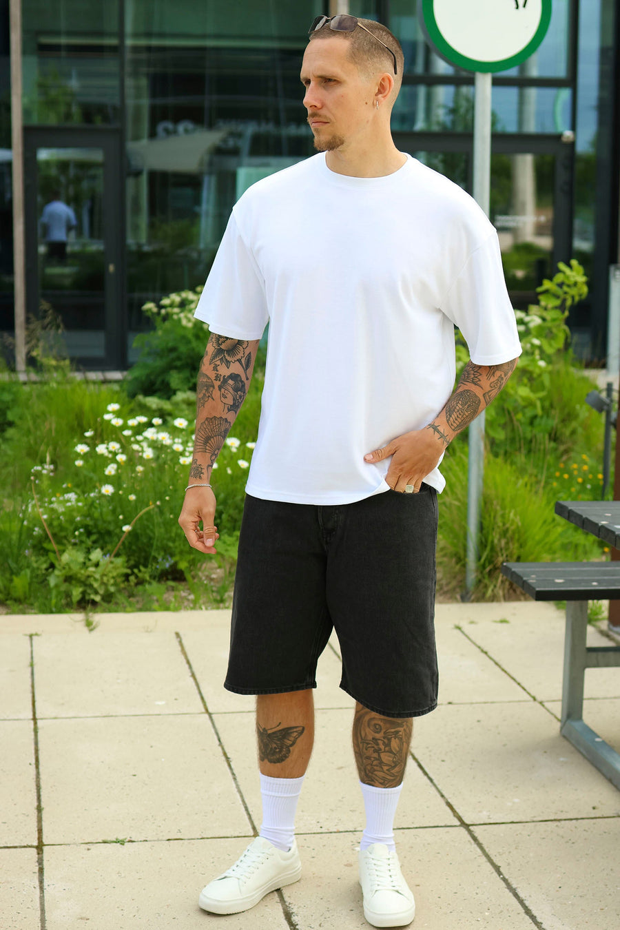 Only & Sons Caspian Airflex Boxy SS Tee White