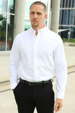 Jack & Jones Harvey Oxford Långärmad Skjorta White