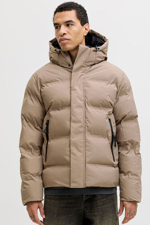 Jack & Jones Fusion Pufferjacka Desert Taupe
