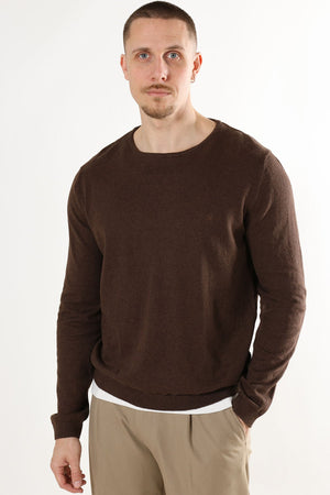 Clean Cut Copenhagen Claude Knit Brown Melangè