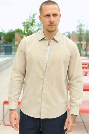 Selected Clay Linneblandad Skjorta Pure Cashmere
