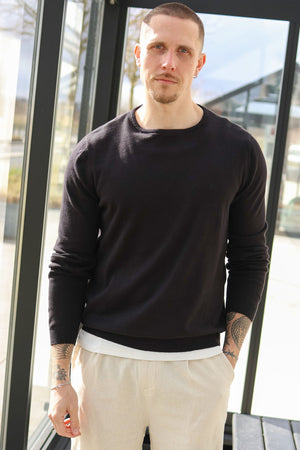 Clean Cut Copenhagen Claude Crewneck Knit Black