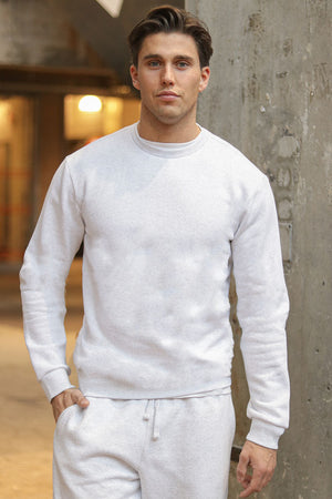 Only & Sons Ceres Crew Neck Super Light Grey Melange Sweatshirt