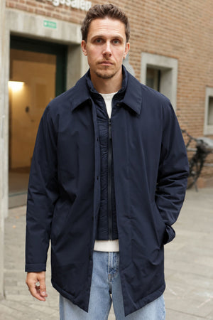 Jack & Jones Bladevon Mac Coat Dark Navy