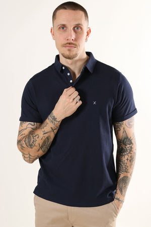 Clean Cut Copenhagen Silkeborg Stretch Polo Navy