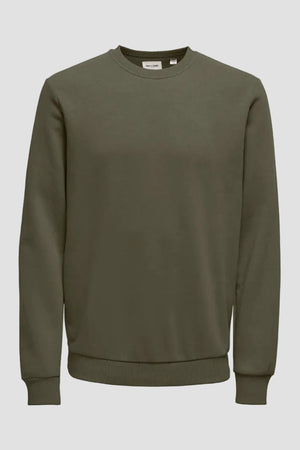Only & Sons Ceres Crew Neck Noos Olive Night Sweatshirt