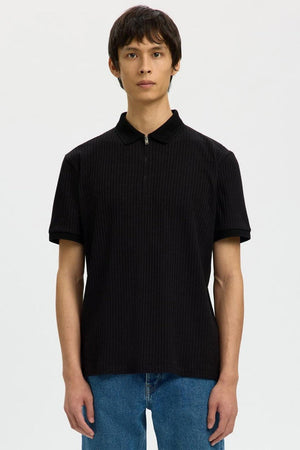 Selected Fave Polo Svart