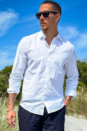 Jack & Jones Summer Shirt LS White