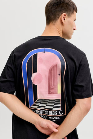 Jack & Jones Paradise Island Tee Ss Crew Neck Svart