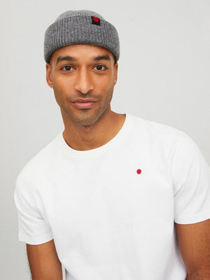 Jack & Jones Rdd Royal Short Beanie Light Grey Melange