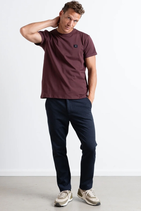 Clean Cut Copenhagen Basic Organic Tee Dark Plum