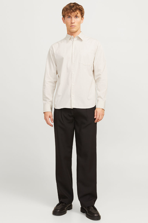 Jack & Jones Cody Relaxed Fit Poplin LS Shirt Moonbeam