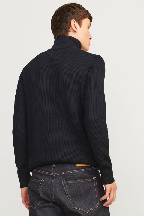 Jack & Jones Perfect Knit Half Zip Black