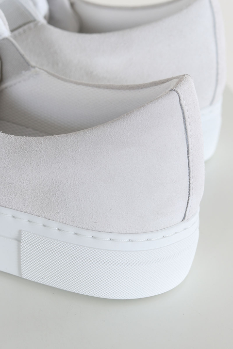 Selected David Chunky Suede Slip On Sneaker White