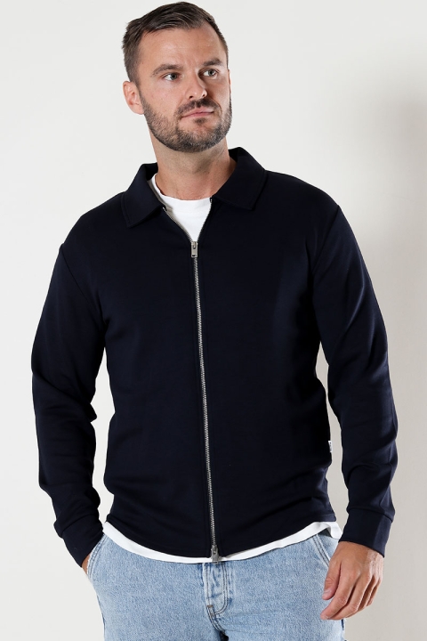 Selected Emanuel Soft Sweat Full Zip Black