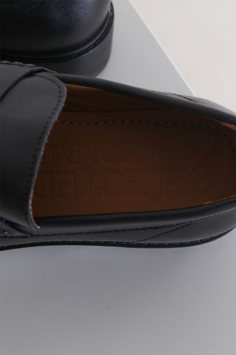 Selected Blake Leather Penny Loafer Black