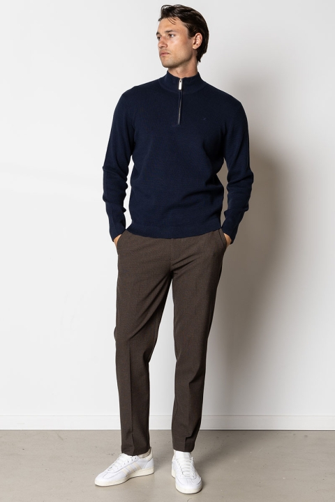 Clean Cut Copenhagen Oscar half-zip knit Navy