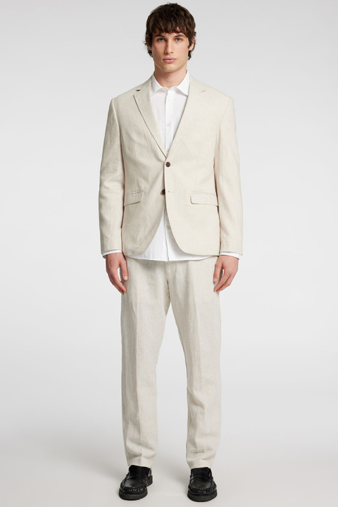 Selected Malik Sun Regular Linen Blazer Oatmeal