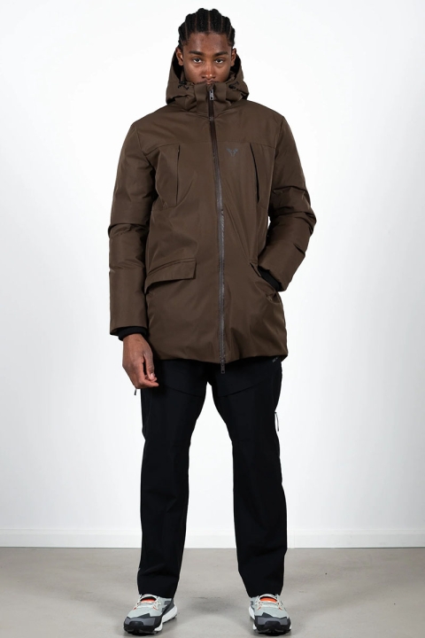 Fat Moose Jamison Qulit Mix Jacket Dark Brown