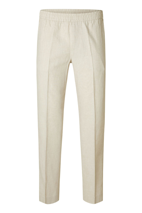 Selected Malik Sun Linen Pants Oatmeal