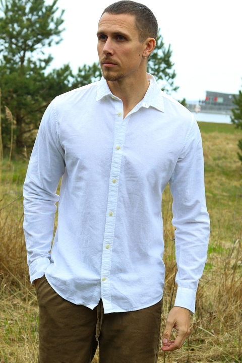 Jack & Jones Summer Shirt LS White