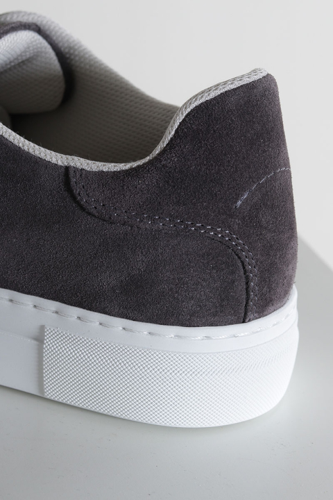 Selected David Chunky Suede Leather Sneaker Dark Grey