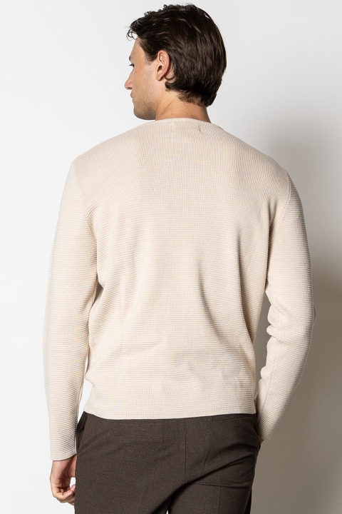 Clean Cut Copenhagen Oscar knit Ecru Melange